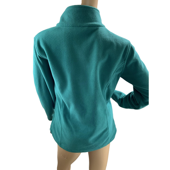 Cabela's Women's Fleece Jacket Teal Long Sleeve Zip Closure Size SP Gorpcore - Picture 6 of 13